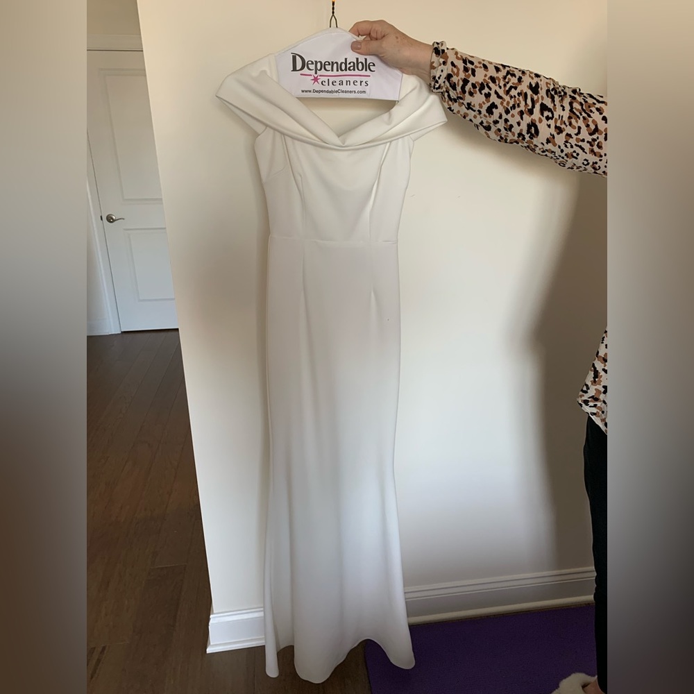 Katie May white dress size 0. Worn once.